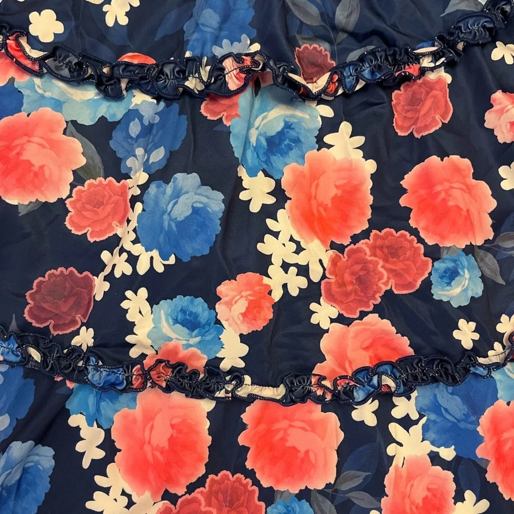 Loragal Floral Ruffle Athletic Dress New with Tags Size M - Picture 5 of 6